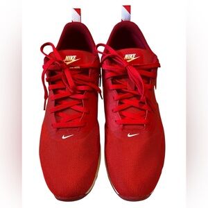 NIKE AIR MAX TAVAS 814443-601 UNIVERSITY RED/WHITE-GYM Sneakers
